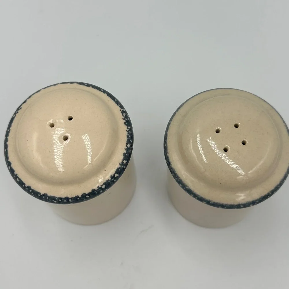 Stoneware Birdhouse Salt Pepper Shakers Set Pottery Country‎ Farmhouse Decor